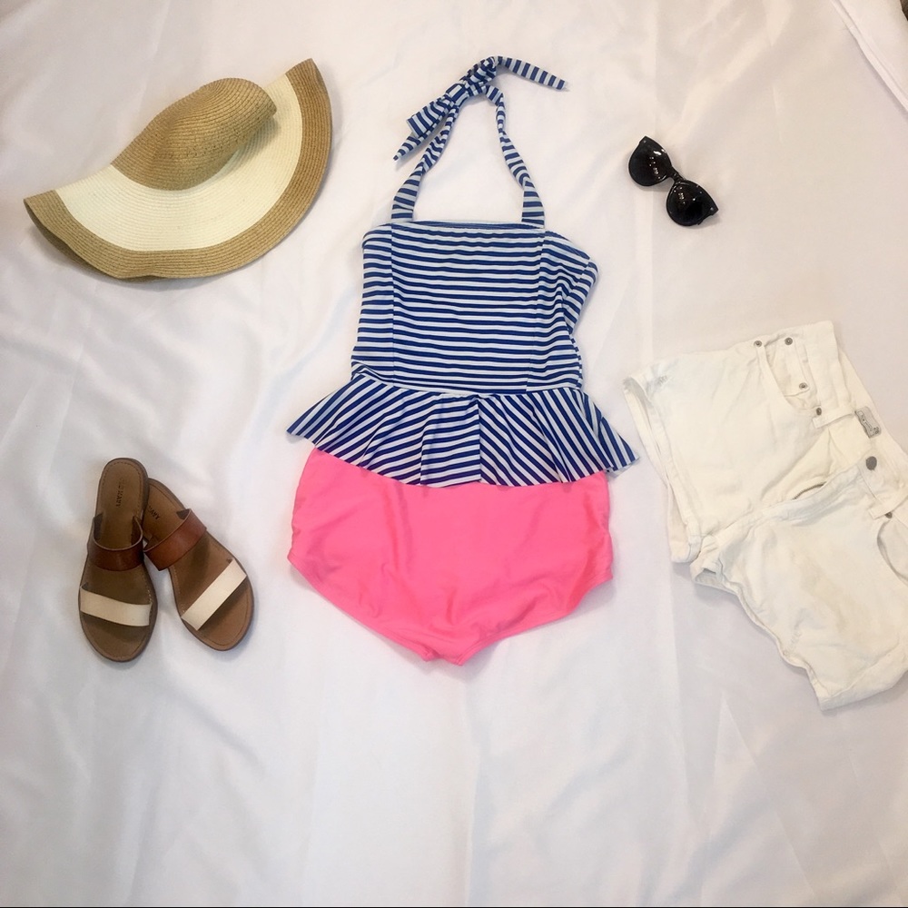 Vintage Peplum Bikini